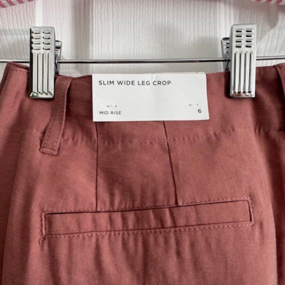 Loft Outlet Slim Wide Leg Crop NWT